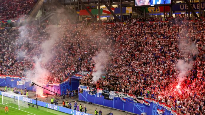 24.06.2024., stadion Leipzig, Leipzig, Njemacka - Europsko prvenstvo 2024., skupina B, 3. kolo, Hrvatska - Italija. Photo: Sanjin Strukic/PIXSELL