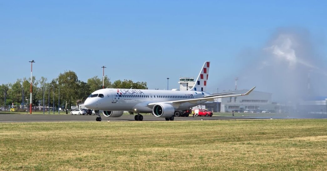 U Zagreb sletio Airbus A220-300 Croatia Airlinesa