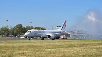 U Zagreb sletio Airbus A220-300 Croatia Airlinesa